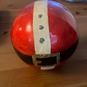 Pier 1 Santa Suit Decorative Ball NWT
